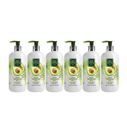 Eyüp Sabri Tuncer Doğal Avokado Yağlı El Ve Vücut Losyonu 500 ML x 6 Adet