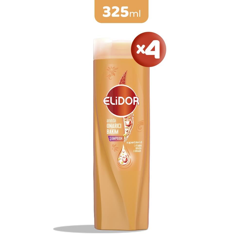 Elidor Superblend Onarıcı Bakım Şampuanı 325 ml x 4