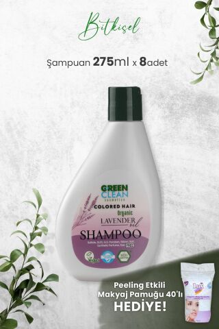 Green Clean Şampuan Lavender 275 ml x 8 Adet ve Hediyeli