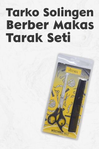 Tarko Hydra Mükemmel Ikili Profesyonel Berber Makası+Tarak Set 700