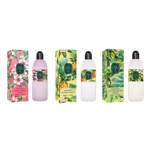 Eyüp Sabri Tuncer Kolonya Japon Kiraz Çiçeği, Hawaii Ananas ve Ayvalık Zeytin Çiçeği Pet Şişe 400 ML
