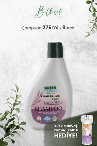 Green Clean Şampuan Lavender 275 ml x 9 Adet ve Hediyeli