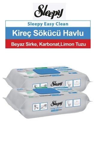 Sleepy Easy Clean Kireç Sökücü Havlu 30'lu 2 Paket