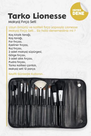 Tarko Lionesse Makyaj Fırca Seti BR23