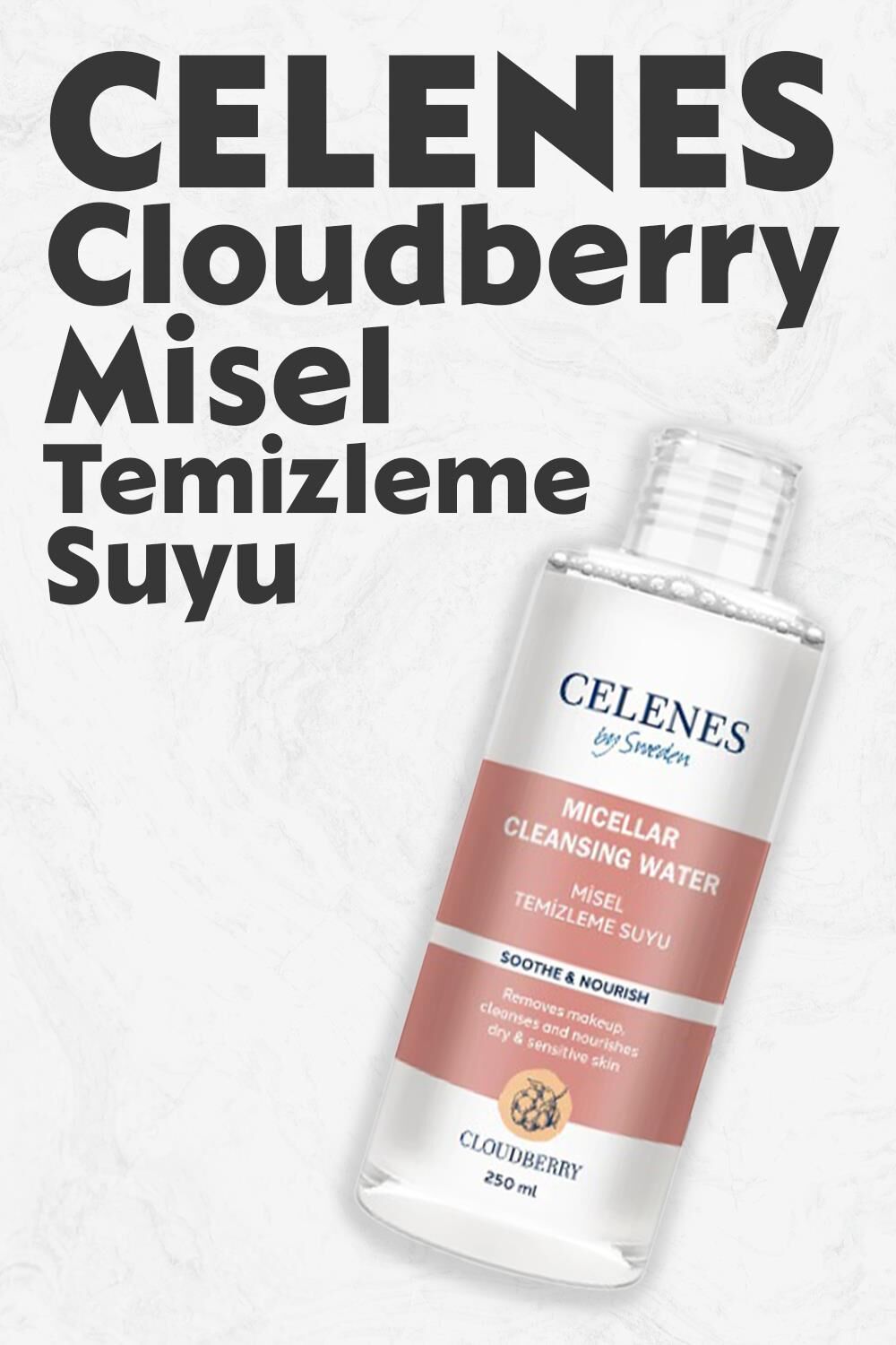 Celenes By Sweden Cloudberry Misel Temizleme Suyu 250 ml