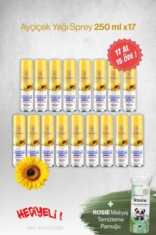 Premium Ayçiçek Yağı 17 AL 15 ÖDE, 250 ML Hediyeli