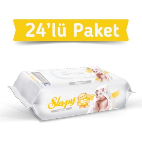 Sleepy Sensitive Islak Havlu Mendil 90'lı 24 Adet 2160 Yaprak