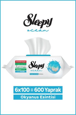 Sleepy Ocean Yüzey Temizlik Havlusu Okyanus Esintisi 6x100 (600 Yaprak)