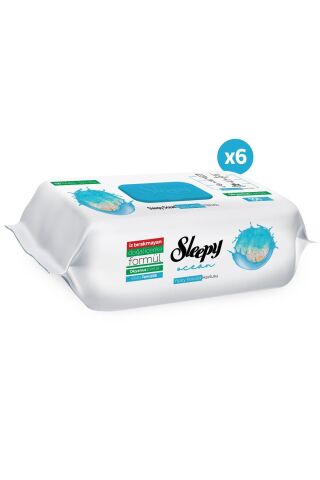 Sleepy Ocean Yüzey Temizlik Havlusu Okyanus Esintisi 6x100 (600 Yaprak)
