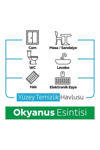 Sleepy Ocean Yüzey Temizlik Havlusu Okyanus Esintisi 6x100 (600 Yaprak)