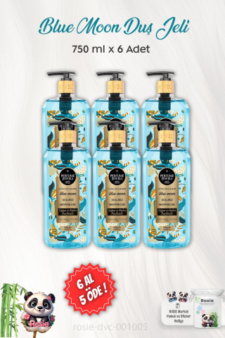 6 AL 5 ÖDE Eyüp Sabri Tuncer Blue Moon Duş Jeli 750 ml ve ROSIE
