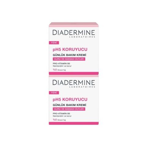 Diadermine Günlük Bakım Kremi pH5 Koruycu 50+50 ml 2'li