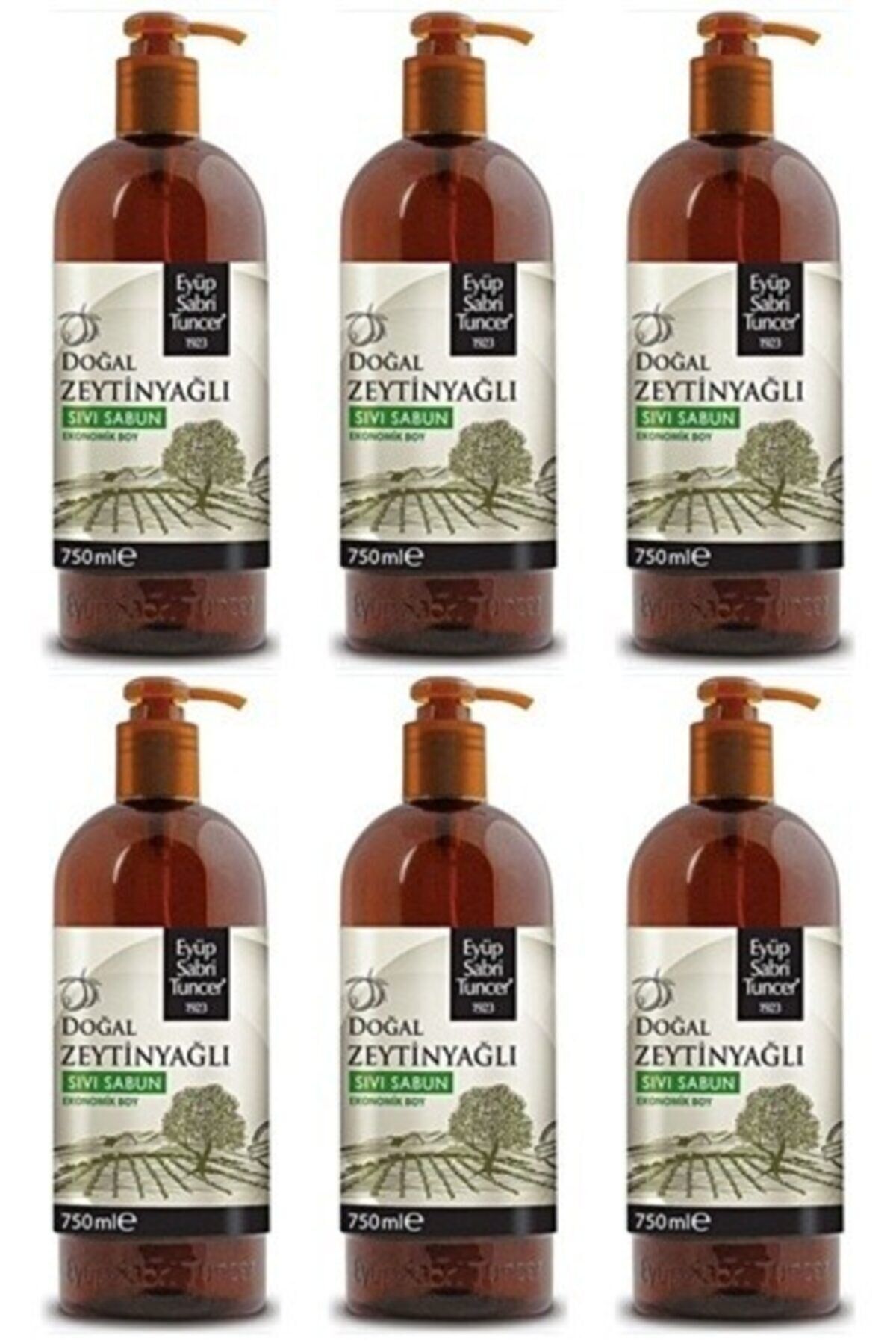 Eyüp Sabri Tuncer Zeytinyağlı Sıvı Sabun 750 ML x 6 Adet