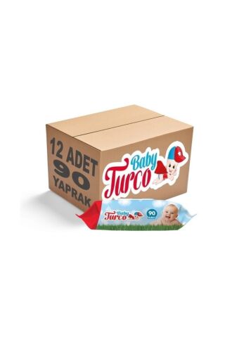 Baby Turco Bebek Islak Mendili 12x90'lı Islak Havlu