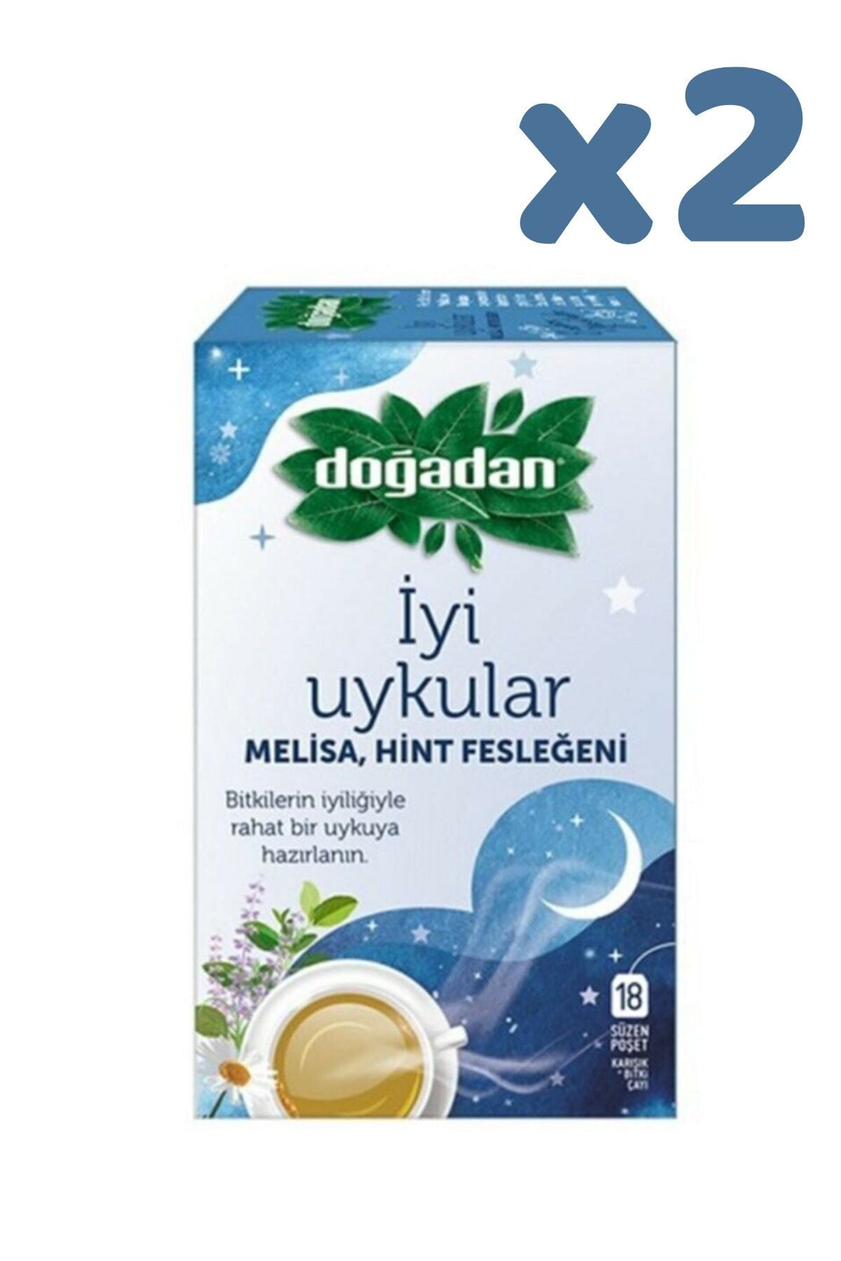 Doğadan İyi Uykular Çayı Melisa ve Hint Fesleğeni x 2