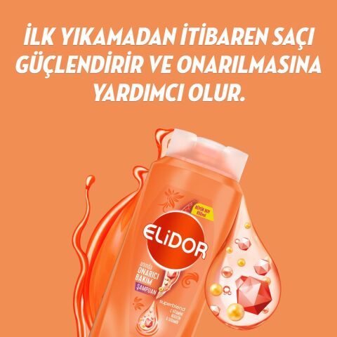 4 AL 3 ÖDE Elidor Superblend Onarıcı Şampuan 325 ml, Pamuk Hediyeli