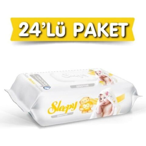 Sleepy 90 Lı 24 Paket Islak Mendil
