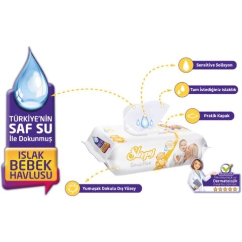 Sleepy 90 Lı 24 Paket Islak Mendil