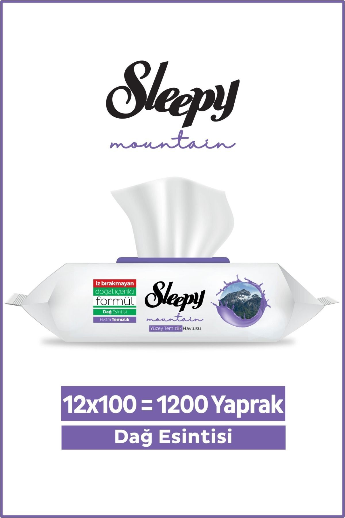 Sleepy Mountain Dağ Esintisi 12x100 (1200 Yaprak) Yüzey Temizlik Havlusu