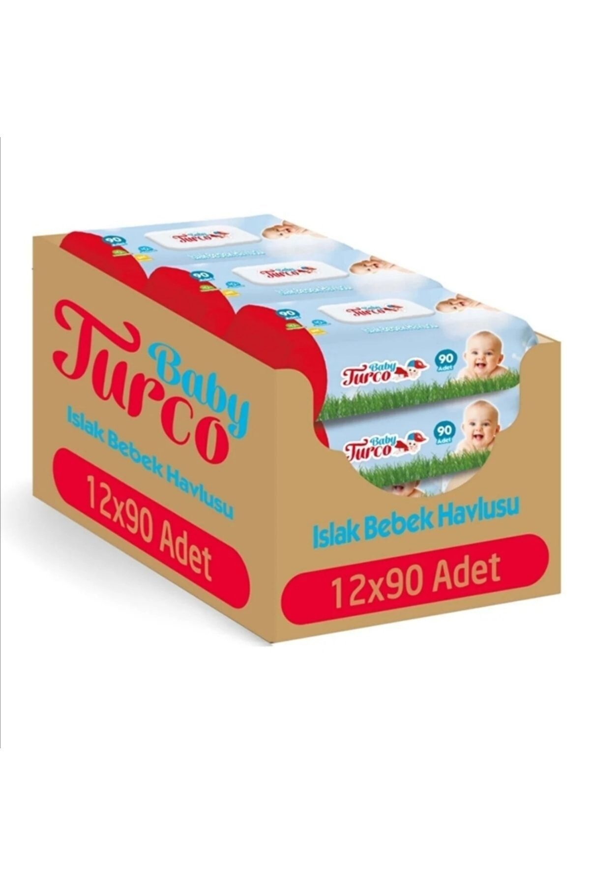 Baby Turco Islak Bebek Havlusu 12x90 Yaprak