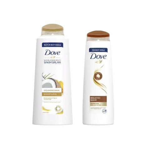 Dove Hindistan Cevizi Yağı ve Zerdeçal Yağlı Şampuan ve Bakım Şampuanı Besleyici Bakım