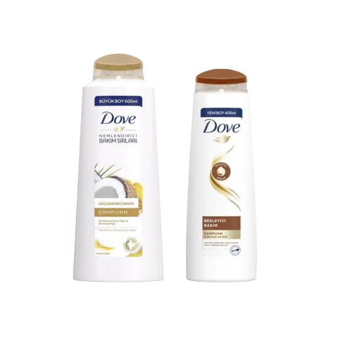 Dove Hindistan Cevizi Yağı ve Zerdeçal Yağlı Şampuan ve Bakım Şampuanı Besleyici Bakım