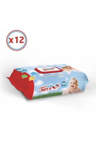 Baby Turco Islak Havlu 12x90 Klasik
