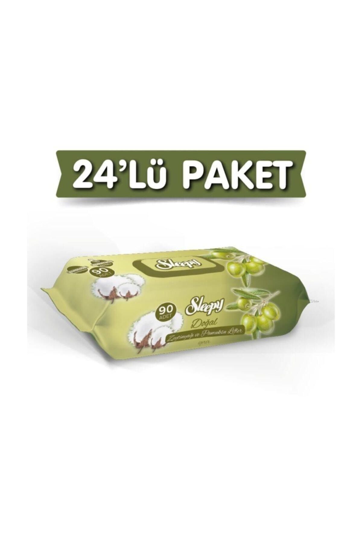 Sleepy Doğal Zeytinyağı Ve Pamuklu Islak Havlu 24 X 90'lı 2160 Yaprak