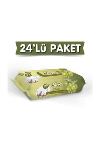 Sleepy Doğal Zeytinyağı Ve Pamuklu Islak Havlu 24 X 90'lı 2160 Yaprak