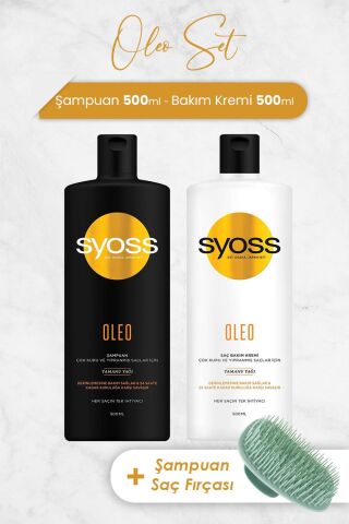 Syoss Oleo Saç Kremi, Saç Kremi 500 ml ve Şampuan Fırçası
