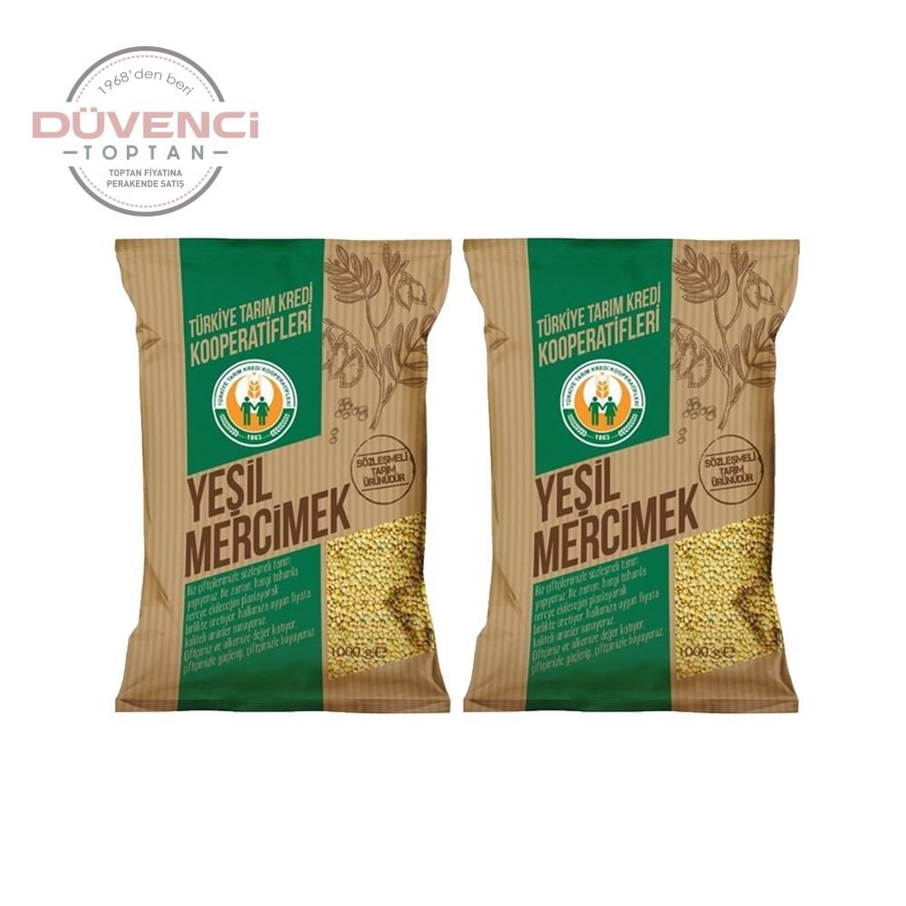 Tarım Kredi Birlik Düvenci Toptan Yeşil Mercimek 1 kg 2'li Set