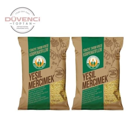 Tarım Kredi Birlik Düvenci Toptan Yeşil Mercimek 1 kg 2'li Set