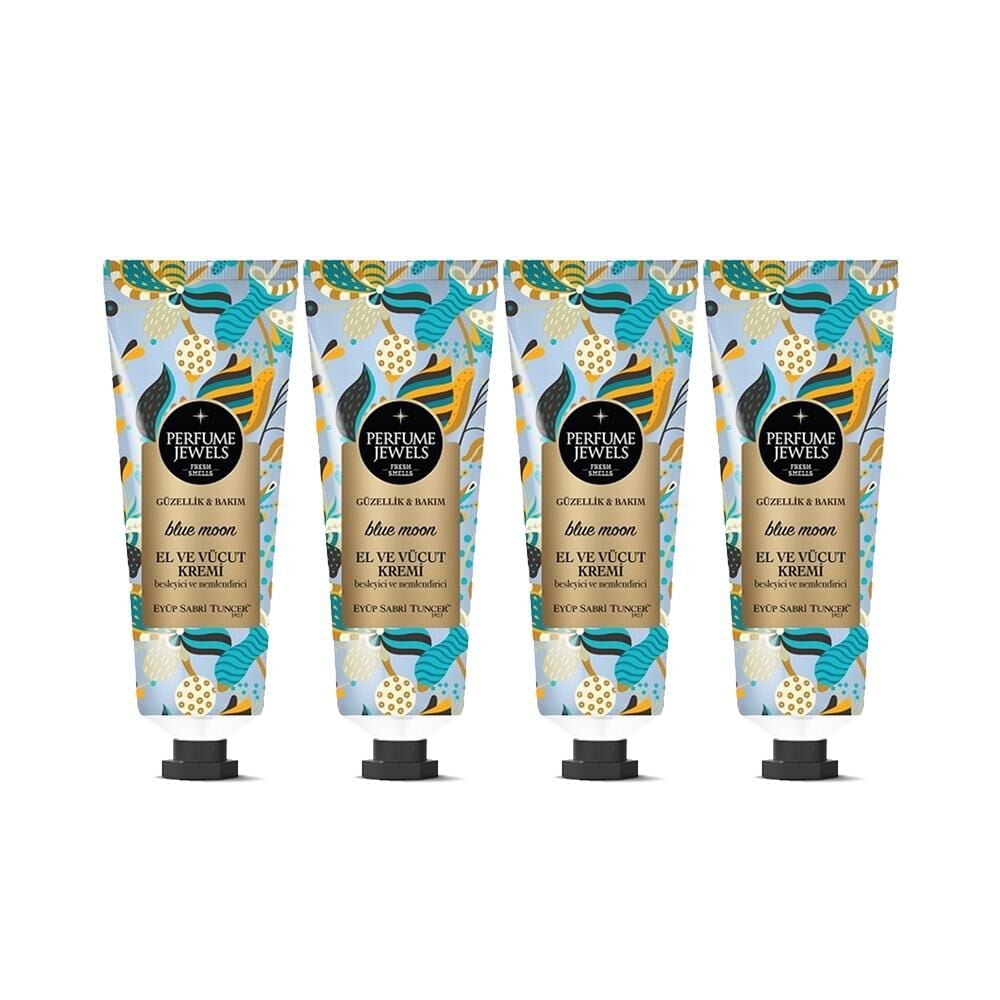 EST Perfume Jewels Blue Moon El ve Vücut Kremi 50 ML x 4 Adet