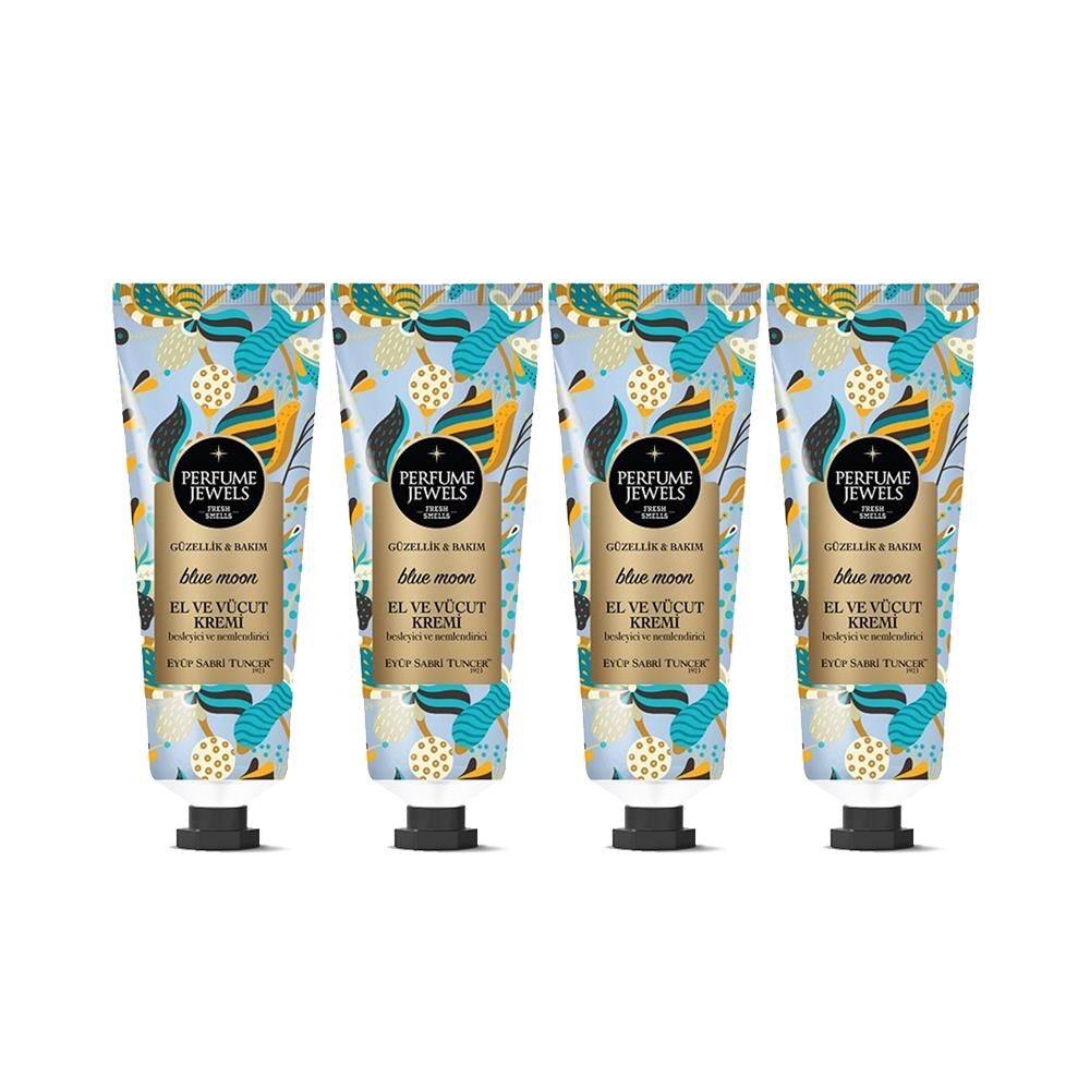 EST Perfume Jewels Blue Moon El ve Vücut Kremi 50 ML x 4 Adet