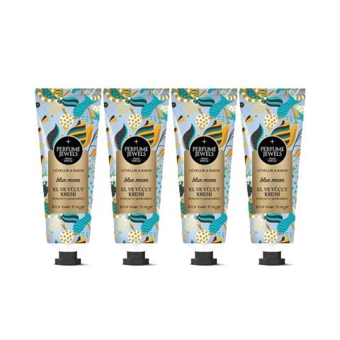 EST Perfume Jewels Blue Moon El ve Vücut Kremi 50 ML x 4 Adet