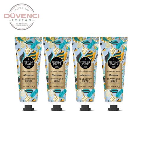 EST Perfume Jewels Blue Moon El ve Vücut Kremi 50 ML x 4 Adet