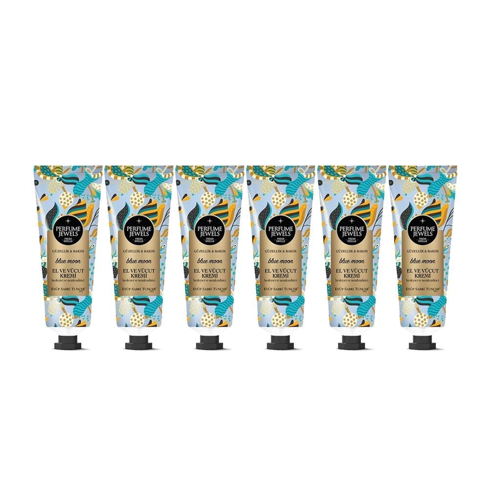 Eyüp Sabri Tuncer Perfume Jewels Blue Moon El ve Vücut Kremi 50 ML  x 6 Adet