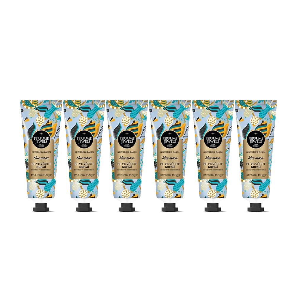 Eyüp Sabri Tuncer Perfume Jewels Blue Moon El ve Vücut Kremi 50 ML  x 6 Adet