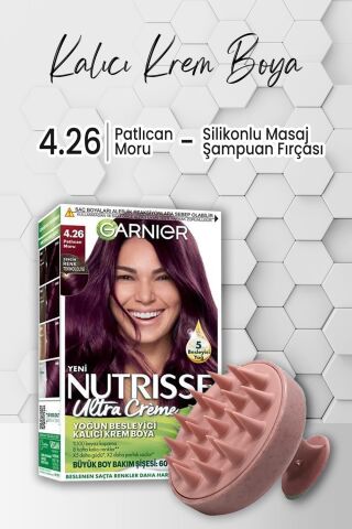 Garnier Nutrisse Besleyici Krem Saç Boyası 4.26 Patlıcan Moru