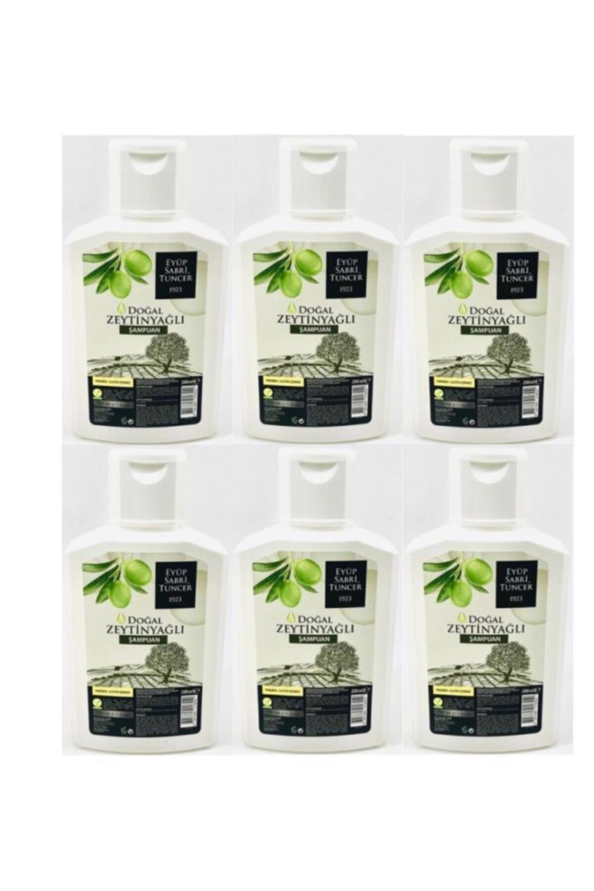 Eyüp Sabri Tuncer Doğal Zeytinyağlı Şampuan 200 ml X 6 Adet