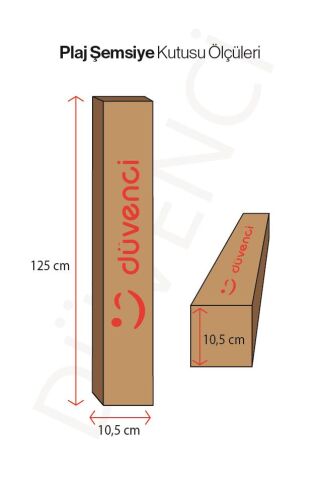 Krem Renk Plaj Şemsiyesi, 10 Telli, 200 CM Çap, Eğim verilebilir ve 3'lü Losyon Hediye