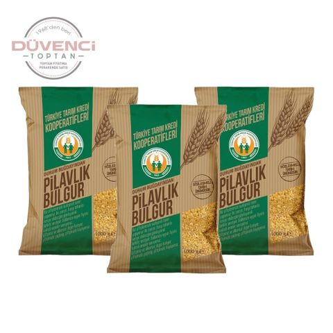 Tarım Kredi Birlik Düvenci Toptan Pilavlık Bulgur 1 Kg 3' lü Set
