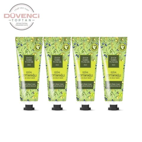 Eyüp Sabri Tuncer Doğal Zeytinyağlı El Ve Vücut Kremi 50 Ml Tüp x 4 Adet