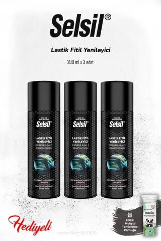 Selsil 3'lü Lastik Fitil Yenileyici 200 ml ve ROSIE