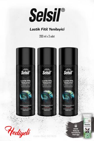Selsil 3'lü Lastik Fitil Yenileyici 200 ml ve ROSIE