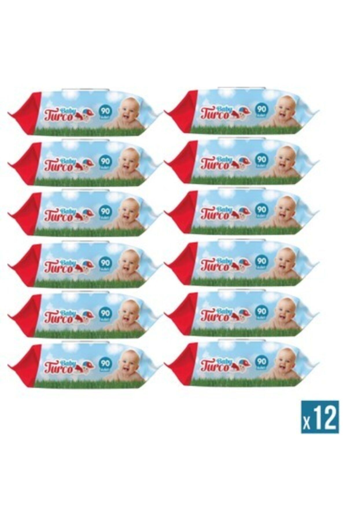 Baby Turco Islak Mendil 90 Lı 12 Adet