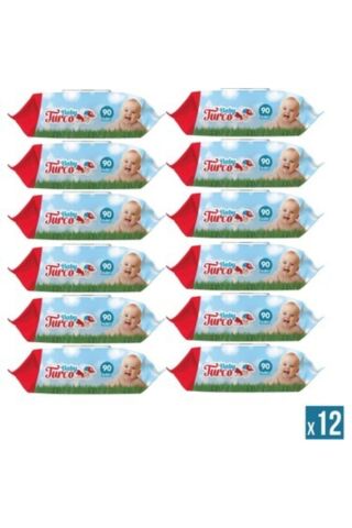 Baby Turco Islak Mendil 90 Lı 12 Adet