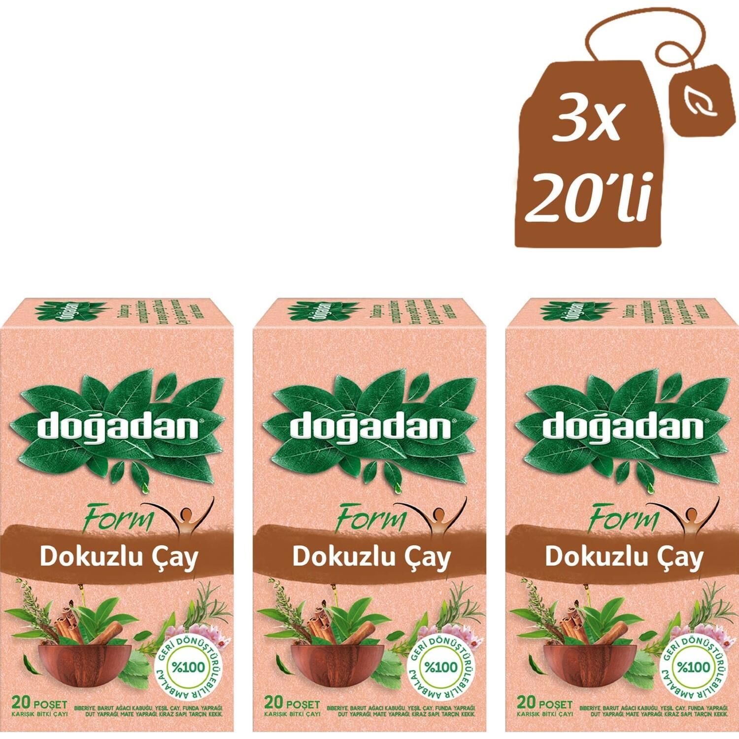 Doğadan Form Dokuzlu Çay 20li x 3