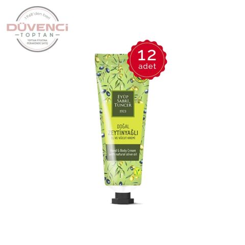 Eyüp Sabri Tuncer Doğal Zeytinyağlı El Ve Vücut Kremi 50 Ml Tüp x 12 Adet