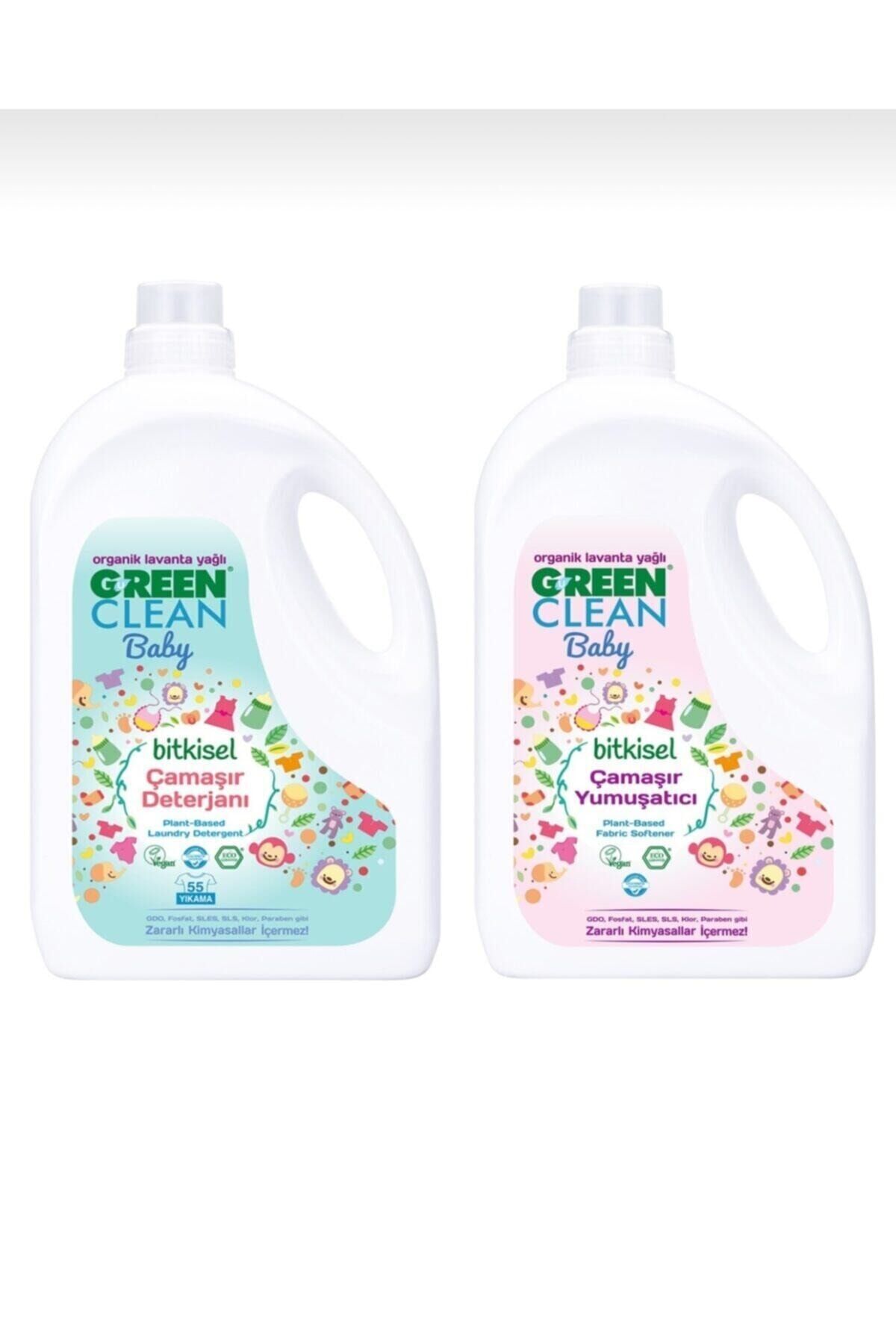 Green Clean Baby Bitkisel Çamaşır Deterjanı  ve Yumuşatıcı Lavanta Yağlı 2750 ml